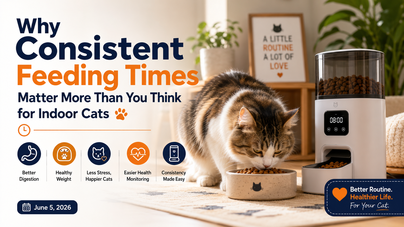 Why Consistent Feeding Times Matter More Than You Think for Indoor Cats