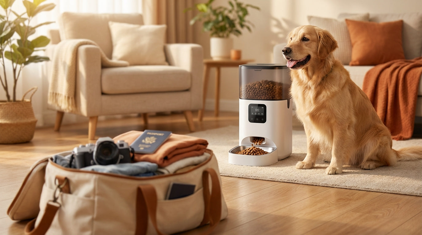 Traveling With Peace of Mind: How to Feed Your Pet When You’re Away