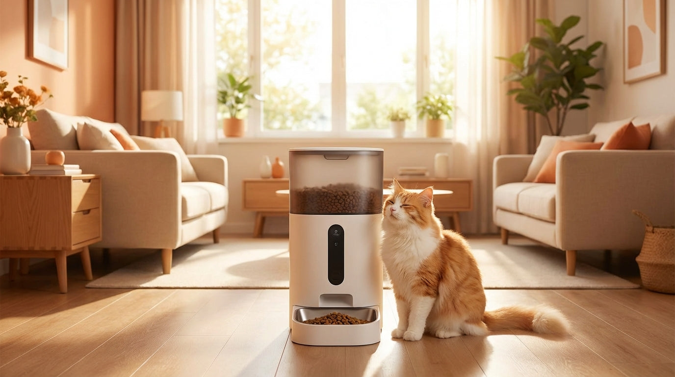 I used to feel guilty every time I worked late. An automatic feeder changed that.