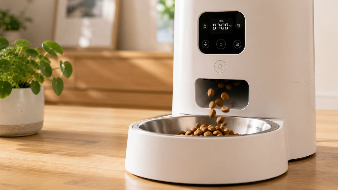 Measuring cat food portions with kitchen scale for accurate feeding
