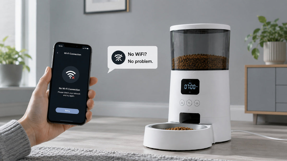 Automatic cat feeder continuing to work during WiFi outage