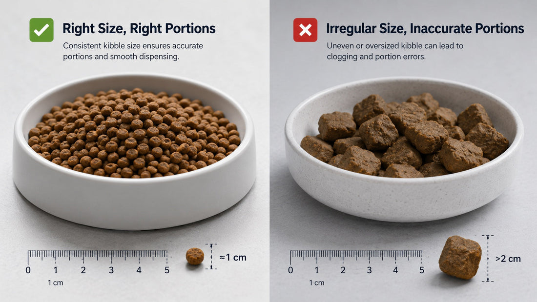 Cat feeder dispensing kibble without jamming — how the mechanism works