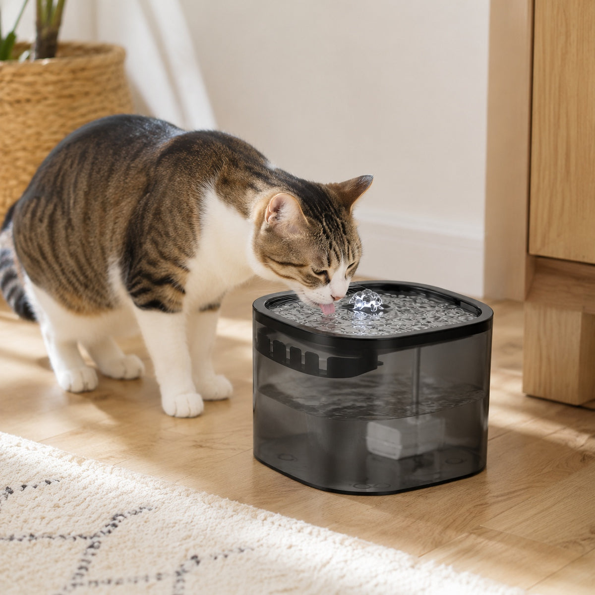 Tajrah 3L Cat Feeder and 2.5L Water Fountain Set WiFi App Voice Recorder No Camera Tajrah