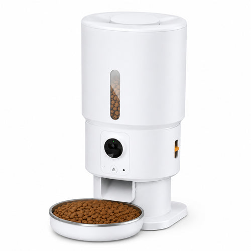 Tajrah 5L Automatic Cat Feeder 1080P HD Camera WiFi App Two Way Audio Timed Dispenser Tajrah