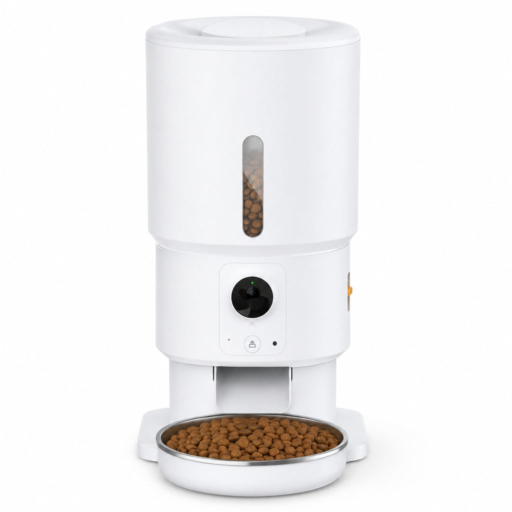 Tajrah 5L Automatic Cat Feeder 1080P HD Camera WiFi App Two Way Audio Timed Dispenser Tajrah