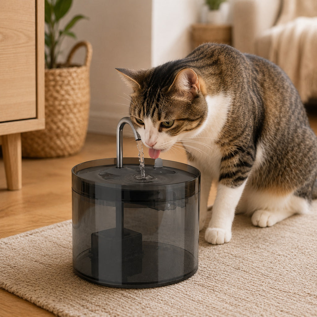 Tajrah Cat Feeder and Water Fountain Set HD Camera WiFi App 4L Feeder 2.2L Fountain Tajrah
